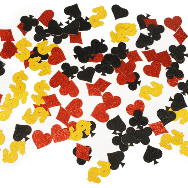 Casino Themed Paper Confetti, Casino Themed Paper Confetti