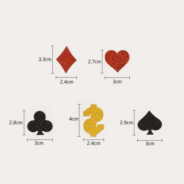 Casino Themed Paper Confetti, Casino Themed Paper Confetti