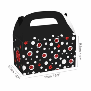 Party Favor Boxes - Ladybug Theme - Set of 12