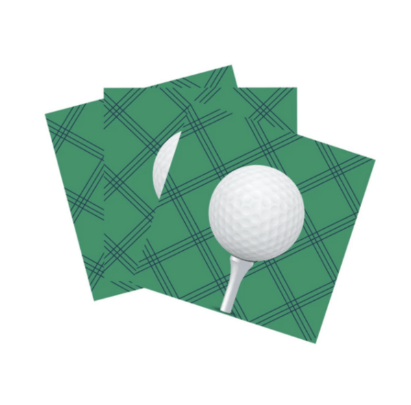 Gingham Golf Themed Napkins (16 Napkins), Gingham Golf Themed Napkins (16 Napkins)