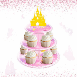 Kids Birthday Party 3 Tier Cupcake Stand - Princess