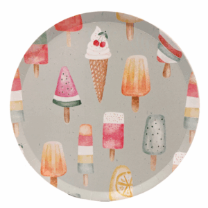 Summer Pastel Ice Cream Small Paper Plates (8 Plates)