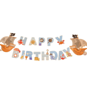 Happy Birthday Banner - Pirate