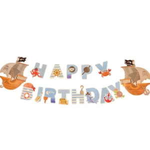 Happy Birthday Banner - Pirate