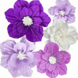 Paper Flower Set - Purple
