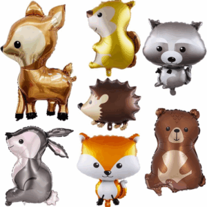 Woodland Animal Foil Balloon Set (7 Balloons)