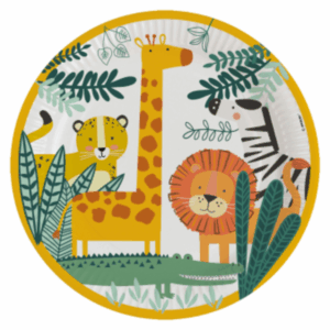 Get Wild Large Paper Plates (8 Plates)