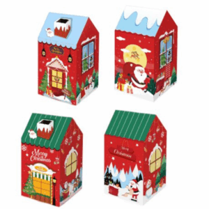 Small Party Favor Boxes - Christmas Theme - 12 Boxes