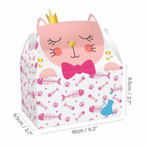 Party Favor Boxes - Cat Theme - 12 Boxes