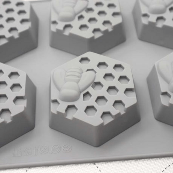 Bee and Honeycomb Silicone Fondant Mould, Bee and Honeycomb Silicone Fondant Mold