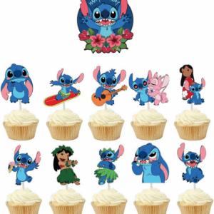 Stitch Cake and Cupcake Topper Set - Set of 11