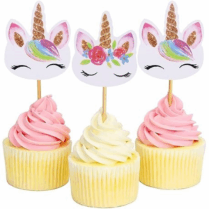 Cupcake Toppers - Unicorn Theme (24 toppers)