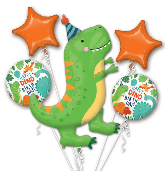 Dinosaur Themed Foil Balloon Set, Dinosaur Themed Foil Balloon Set