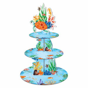 Kids 3 Tier Cupcake Stand - Ocean Theme