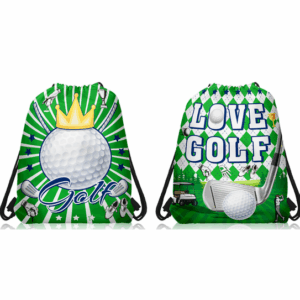 Drawstring Bag - Golf Themed (Set of 2)