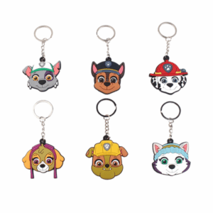 Paw Patrol Themed Keychain Favor Set (6 Keychains)