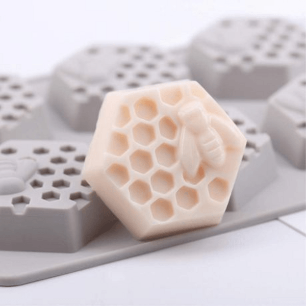 Bee and Honeycomb Silicone Fondant Mould, Bee and Honeycomb Silicone Fondant Mold