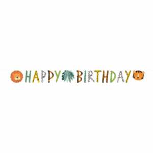 Get Wild Happy Birthday Banner