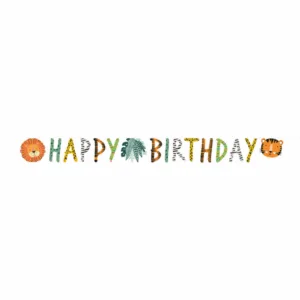 Get Wild Happy Birthday Banner