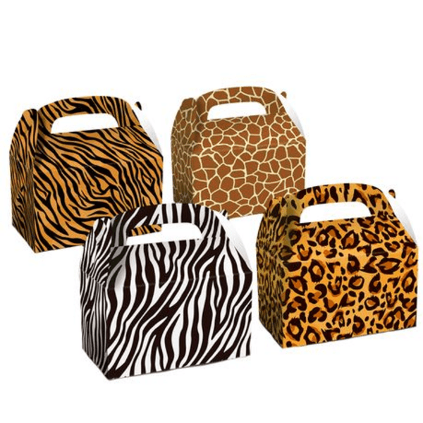 Party Favor Boxes - Safari / Wild Animal Theme, Party Favor Boxes – Safari / Wild Animal Theme (12 Boxes)
