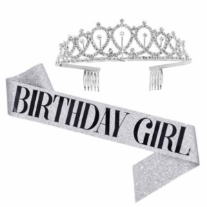 Birthday Girl Adult Sash and Crown Party Set