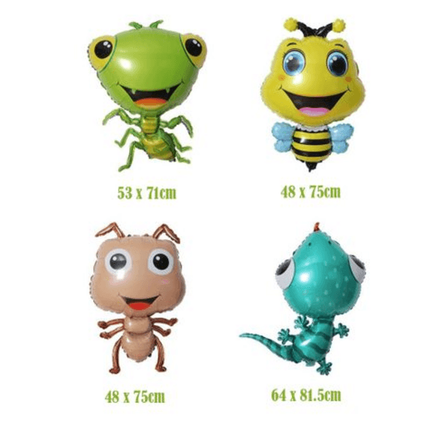Insect Foil Balloon Set, Insect Foil Balloon Set