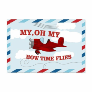 Kid's Birthday Party Table and Photography Backdrop - Retro Airplane