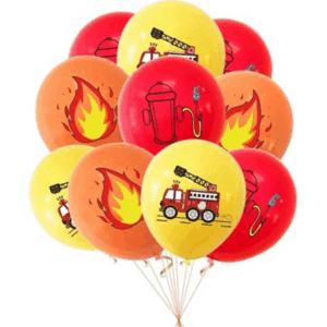 Firefighter Latex Balloon Set - 15 Balloons