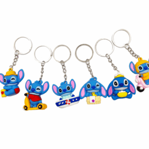Stitch Themed Keychain Favor Set (6 Keychains)