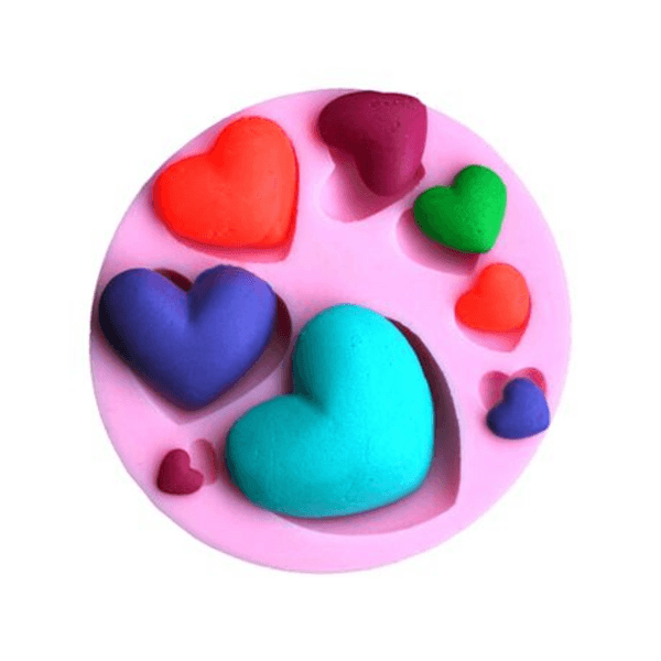 Silicone Heart Fondant Mould, Silicone Heart Fondant Mould