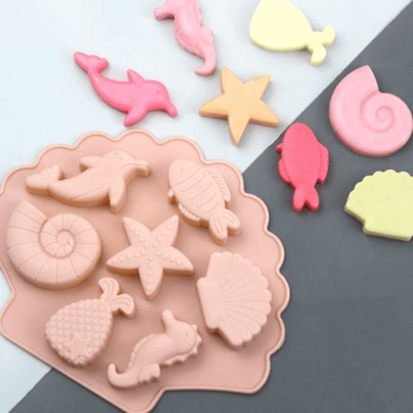 Ocean Creatures Silicone Mould, Ocean Creatures Silicone Mould