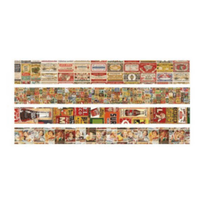 Vintage Style Washi Tape - Cola (4 Rolls)