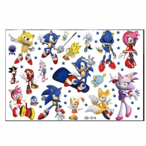 Kids Temporary Tattoos - Sonic