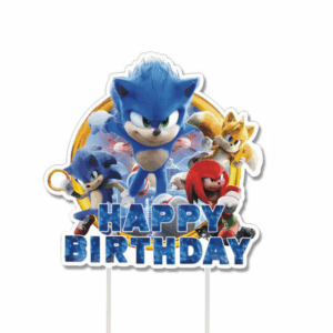 Sonic Themed Cake Topper