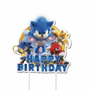 Sonic Themed Cake Topper
