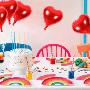 Red Heart Foil Balloons (Set of 20)