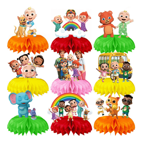 Honeycomb Table Décor - Cocomelon, Honeycomb Table Décor – Cocomelon