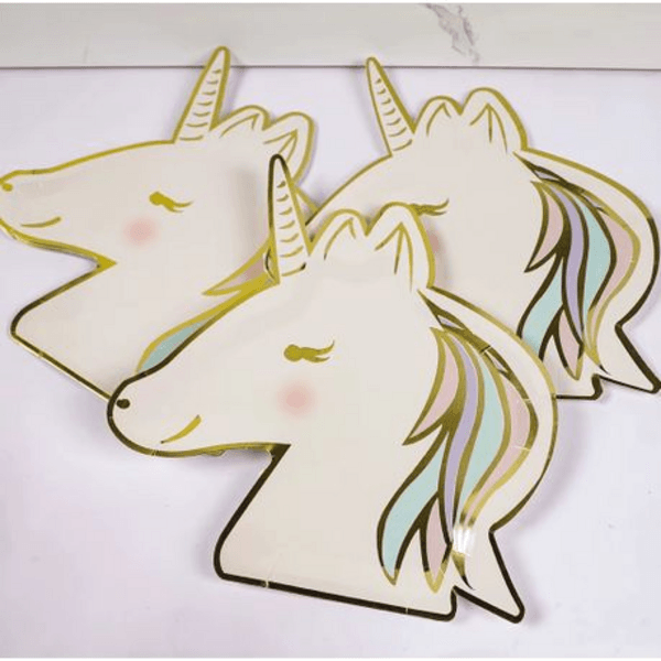 Party Paper Plate Set - Unicorn Theme, Party Paper Plate Set – Unicorn Theme – 8 Plates