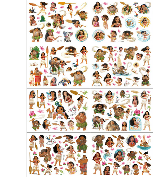 Kids Temporary Tattoos - Moana, Kids Temporary Tattoos – Moana