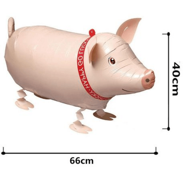 Walking Pig Foil Balloon, Walking Pig Foil Balloon