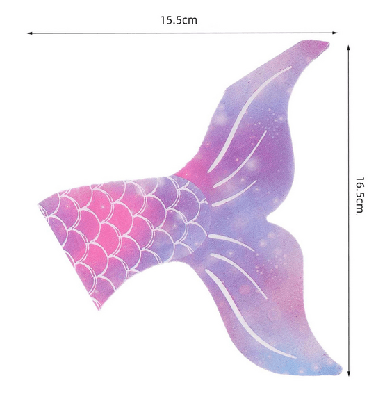 Mermaid Tail Napkins, Mermaid Tail Napkins (20 Napkins)