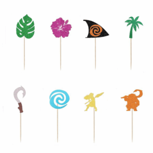 Moana Themed Cupcake Toppers (16 Toppers)