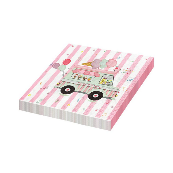 Ice Cream Truck Napkins, Ice Cream Truck Napkins (20 Napkins)