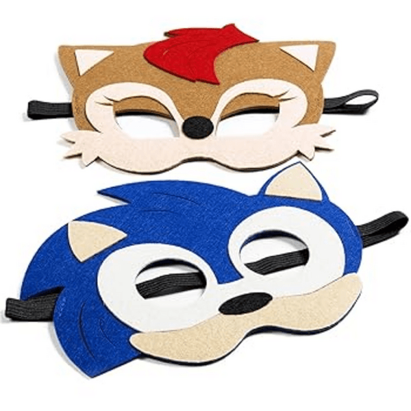 Sonic Themed Felt Masks, Sonic Themed Felt Masks (12 Masks)