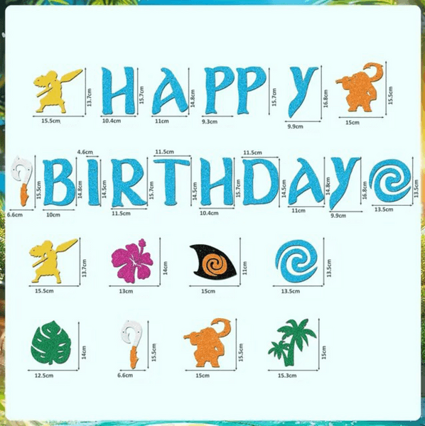 Moana Themed Banner, Moana Themed Banner