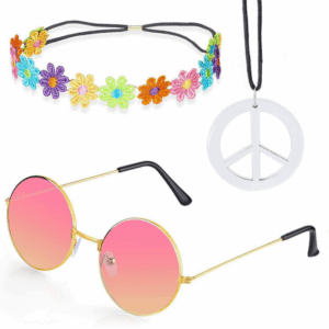 Hippie Disco Dress-up Set (Floral)