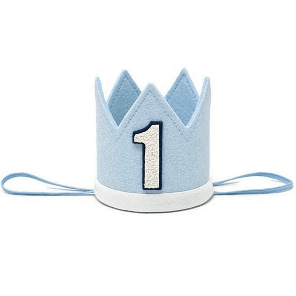1st Birthday Crown - Light Blue, 1st Birthday Crown – Light Blue