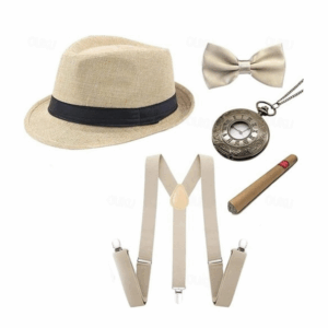 Gatsby Dress-Up Set (Beige)