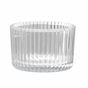 Glass Candleholder (Striped)