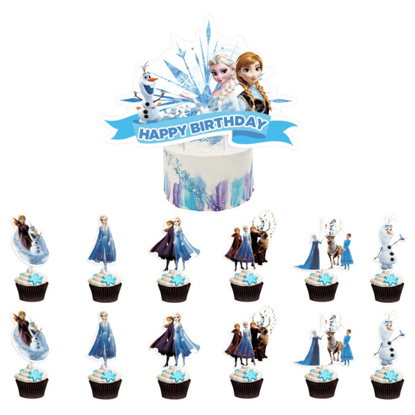 Frozen Cake and Cupcake Topper Set, Frozen Cake and Cupcake Topper Set (Set of 13)